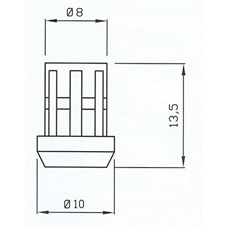 fittings Foster gomme anti-rayures pour grille cuisine gaz 4 pièces P0003