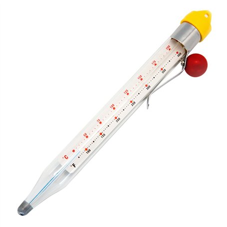 Silicone Gold SG3048 Thermomètre à Sucre en Acrylique Blanc 20 x 8 x 3 cm