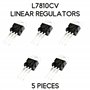 Kit de 5 régulateurs de tension 10V 1.4A 7810 L7810 L7810CV LM7810 LM7810CV TO-220