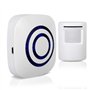 Alarme Sonnette sans Fil De Sécurité Détecteur De Mouvement Capteur De Porte pour Maison avec Récepteur Et Capteur EU Prise
