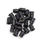 sourcingmap 20pcs Caoutchouc noir pare brise pare brise moto écrous bien écran