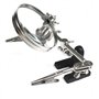 JZK Loupe Mains Libres avec Clip de Crocodile + Lentille de loupe 8X, Troisième Main pour soudage et Fabrication de Bijoux