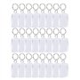 Sumind (50 Pièces Porte-Clés pour Insérer Photo Acrylique Porte-Clés Vierges Porte-Clés Vide Porte-Clés Cadre Claire Taille de l