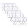 Sumind (50 Pièces Porte-Clés pour Insérer Photo Acrylique Porte-Clés Vierges Porte-Clés Vide Porte-Clés Cadre Claire Taille de l