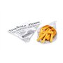 Kerafactum Lot de 20 Cornet frite Cornet Papier étanches à la graisse Papier Frites pour frite fish et chips Cornet de Frites mo