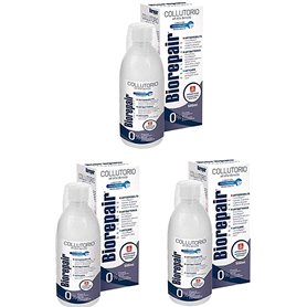 Biorepair:" Collutorio" Mouthwash with Antibacterical - 500ml/16.9 fl.oz - Pack of 3