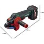 Meuleuse d'angle de batterie PWSA 20-Li B2 avec batterie et chargeur dans le cas de l'équipe série X 20V