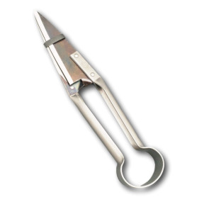 DUE BUOI Cisaille à mouton droite à nœud simple DB 160/32 - Longueur totale de la lame : 14 cm DUE BUOI Cisaille à mouton droite à nœud simple DB 160/32 - Longueur totale de la lame : 14 cm