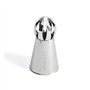 De Buyer - Douille russe à fleur en inox - Larges stries - En Inox