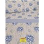 Pago Poco Parure de lit double en flanelle fantaisie Flori drap plat 240 x 280 cm. Drap housse 180 x 200 + 25 cm. Taies d'oreill