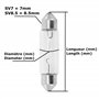 cyclingcolors Ampoule navette 6V 3W 8 x 31 mm SV7 voiture moto scooter feu plaque immatriculation plafonnier intérieur porte boi