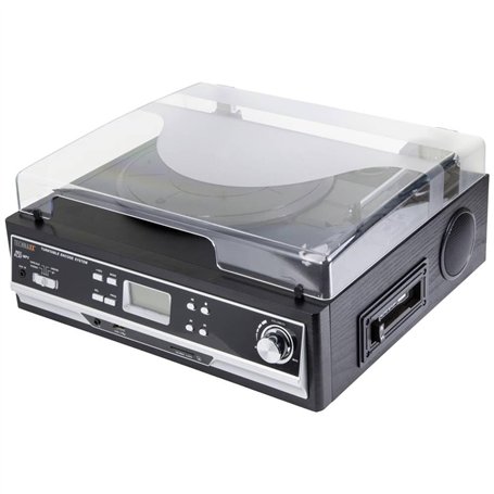 Technaxx Bluetooth 2.0 Convertisseur de Disque Vinyle et Cassette TX-22+ avec lecteur de cassette intégré et haut-parleurs stéré