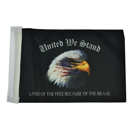 Rebacker Moto Arrière Fixation Latérale Porte-Bagage Drapeau Pole pour Harley Sportster XL Touring Road King Glide & Flht Chrome