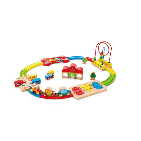 Hape Chemin de Fer Puzzle Arc-en -Ciel de
