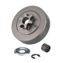Pignon de Tambour d'embrayage 3/8" 6 Dents Rondelle Clip Roulement à Aiguilles Kit pour Stihl 017 018 021 023 025 MS170 MS180 MS