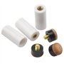 BGTXINGI 15 Ensemble (DE 30 Couvre-sièges de) de Billard Cue Blanc Pur Embouts avec Super Queue à Visser remplaçable Conseils (1