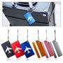 6 Pcs Étiquette Bagage, ZoomSky Etiquettes Valise Avion en Aluminium avec Cordes en Acier Inoxydable Pour Voyage Identifier