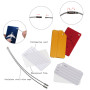 6 Pcs Étiquette Bagage, ZoomSky Etiquettes Valise Avion en Aluminium avec Cordes en Acier Inoxydable Pour Voyage Identifier