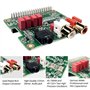 InnoMaker Carte Audio DAC HiFi Hat pour Raspberry Pi 5/4/3B+/Zero | PCM5122 384kHz/32bit avec DOP | Double Oscillateurs, Sortie