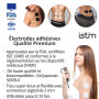 iStim EV-804 Électrostimulateur TENS EMS 2 Canaux – Stimulateur Musculaire Portable avec 8 Électrodes Réutilisables, Soulagement