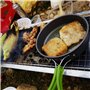 Queta 10 Pcs Cookware Casseroles Camping Poêlé en Aluminium Kit de Cuisine avec Assiette Bol Ustensiles de Cuisine pour en Campi