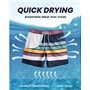 MaaMgic Homme Short de Bains Maillot de Bain avec Filet Style Tropical Voyage Pants Court de Sport Séchage Vite Bien pour Vacanc