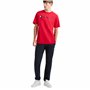 Champion T- Shirt Classique avec Inscription, Rouge Écarlate, M Homme
