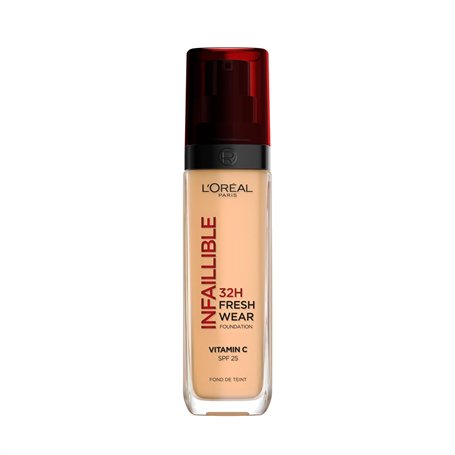 L'Oréal Paris - Fond de Teint Fluide Infaillible 32h Fresh Wear - Tous Types de Peau - 235R Miel