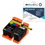 LCL Cartouche d'encre Compatible 21 Y498D Y499D (1 Noir 1 Couleur) Remplacement pour Dell V313 V313W V515W P513W P713W V715W