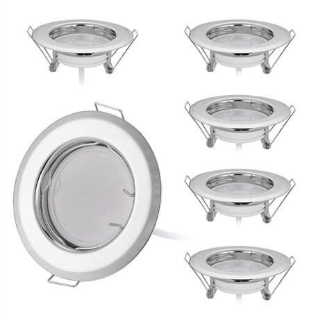 HCFEI Lot de 6 Spot LED encastrable Ultra Plat avec 6x3W Dimmable Ampoule 220V Spot Module