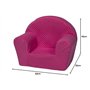 Velinda Fauteuil piqué pour Enfant (Couleur: Rose)