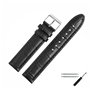 MARBURGER Bracelet De Montre 20mm Cuir Noir Alligator Gaufrage Avec Couture - Kit De Montage D'outils 1392010000120