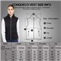 CONQUECO Femme Gilet Chauffant imperméable Thermique Veste pour Le Sport