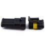 Keenso Kit de 3 Broches Plug Connecteur Étanche Électrique 1.5mm Terminaux Fil de Verrouillage Rapide Prises