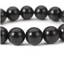 Naturel Noir Obsidienne Bracelet 10 MM Tibétain Mala Perle Cristal Pierres Précieuses Bracelet pour Hommes Femme