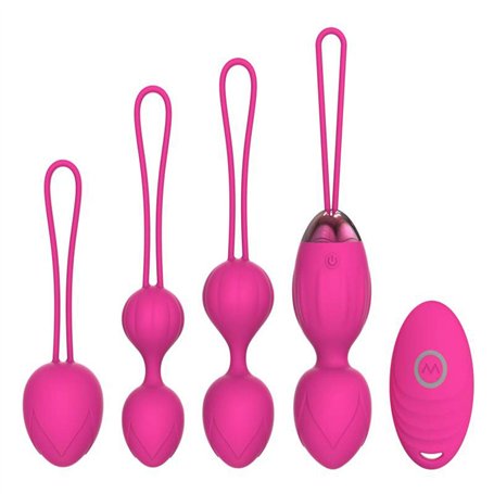 Boules de Geisha 2 en 1 Balles de poids et massage Kegel - Balles en silicone Kegel pour débutants et avancés pour les exercices