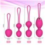 Boules de Geisha 2 en 1 Balles de poids et massage Kegel - Balles en silicone Kegel pour débutants et avancés pour les exercices