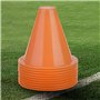 Alomejor 10Pcs Cônes de Plastique Marqueurs d'Agilité pour Entraînement Vitesse Formation Patinage Sports Orange