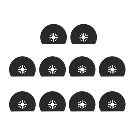 10 Pcs Lames De Scies Circulaires Universelles Oscillant Multi Outil Accessoires Ensemble pour le Ponçage le Meulage et la Coupe