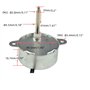 CHANCS Moteur synchrone TYC-40 AC 12V 5tr/min Longueur de la tige 46mm pour décoration de Noël fibre optique