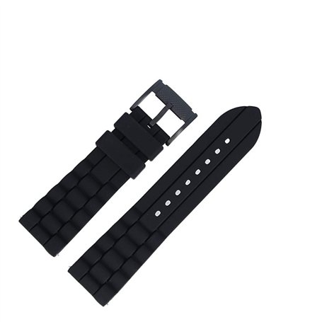 FOSSIL Bracelet De Montre 24mm Plastique Noir - FS-4487 | LB-FS4487