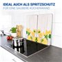 WENKO Protection Plaque de Cuisson Citrons en Verre trempé | pour Toute Plaque | Couvre Plaque de Cuisson, Planche à découper, E