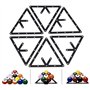 VGEBY Lot de 6 Supports triangulaires pour Boules de Billard