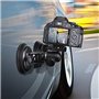 Professionnel Ventouse Charge 10Kg pour Caméra Appareil Photo Reflex Caméscopes Support Voiture avec Rotule à 360° et Plaque de