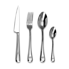 Laguiole Évolution® - Ménagère 16 pièces Cabourg - Set de couverts de table en acier inoxydable pour 4 personnes - Finition poli Laguiole Évolution® - Ménagère 16 pièces Cabourg - Set de couverts de table en acier inoxydable pour 4 personnes - Finition poli