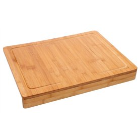 PEGANE Planche à découper avec Rebord en Bambou Coloris Naturel - Dim : L. 45 x l. 34,5 cm PEGANE Planche à découper avec Rebord en Bambou Coloris Naturel - Dim : L. 45 x l. 34