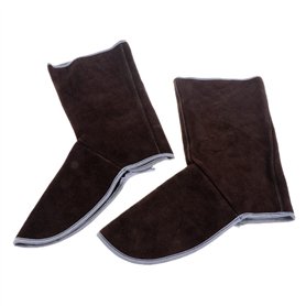 Couvre-chaussures, Pied De Travail Pour Soudeur/Couvre-chevilles, Guêtres De Soudure 12"X 13" - marron Couvre-chaussures