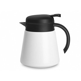 Luvan 800ML Carafe Thermique en Acier Inoxydable, Rétention Chaude Froide 12H (Blanc) Luvan 800ML Carafe Thermique en Acier Inoxydable