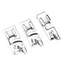 3pcs Pieds à Ourlet Roulé Dur pour Machine à Coudre Brother Janome Singer Bernet 3 4 6 mm