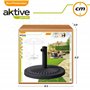 AKTIVE Pied de Parasol de Jardin Rond, Polyrésine et Acier Ø49X32 cm, 14 kg, Tube Réglable Ø38-48 mm, Parasols de Terrasse Extér